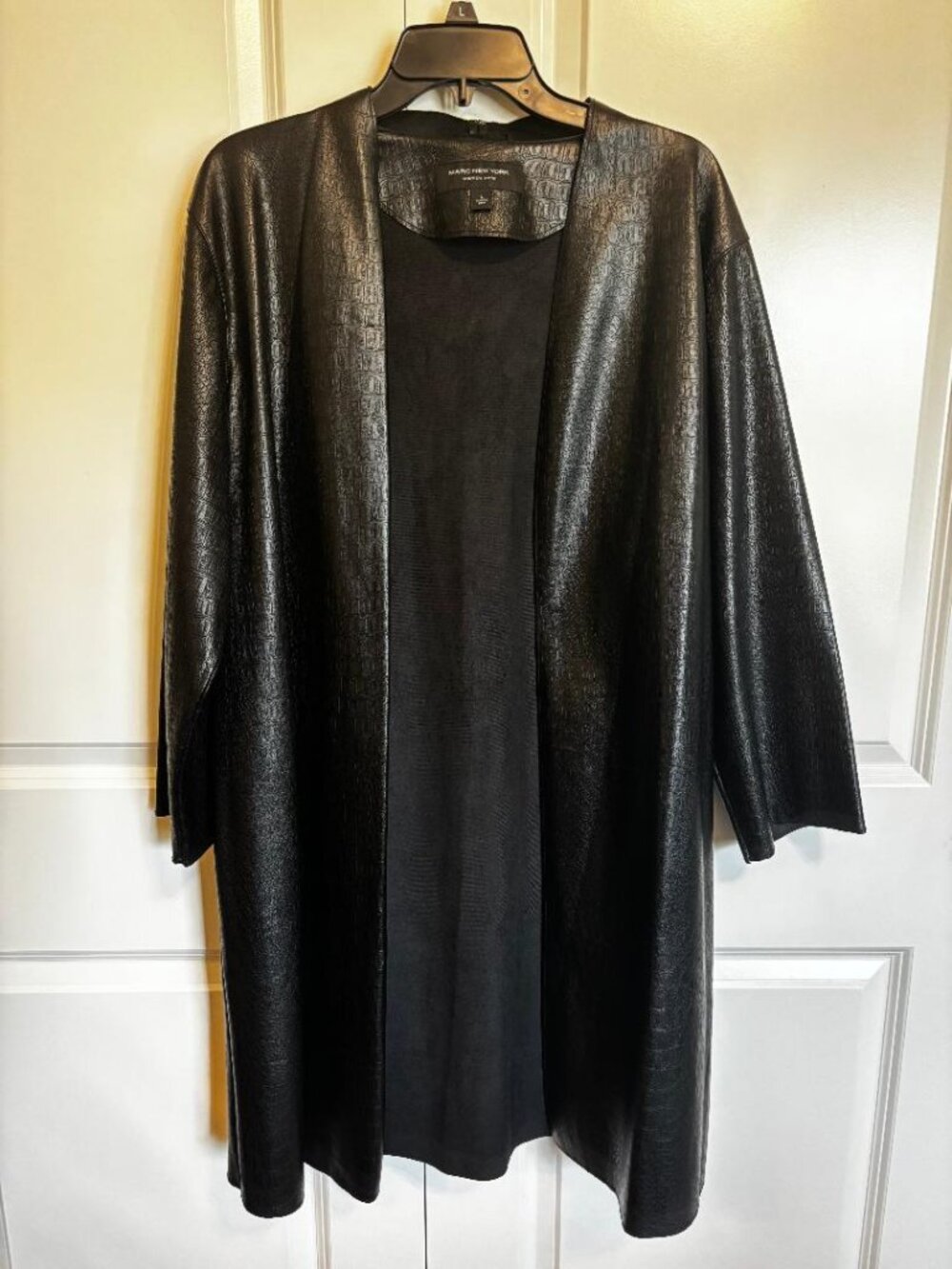 Faux Leather Duster